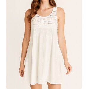 To Love tunic dress white swimsuit cover up vacation lightweight NEW SZ 14